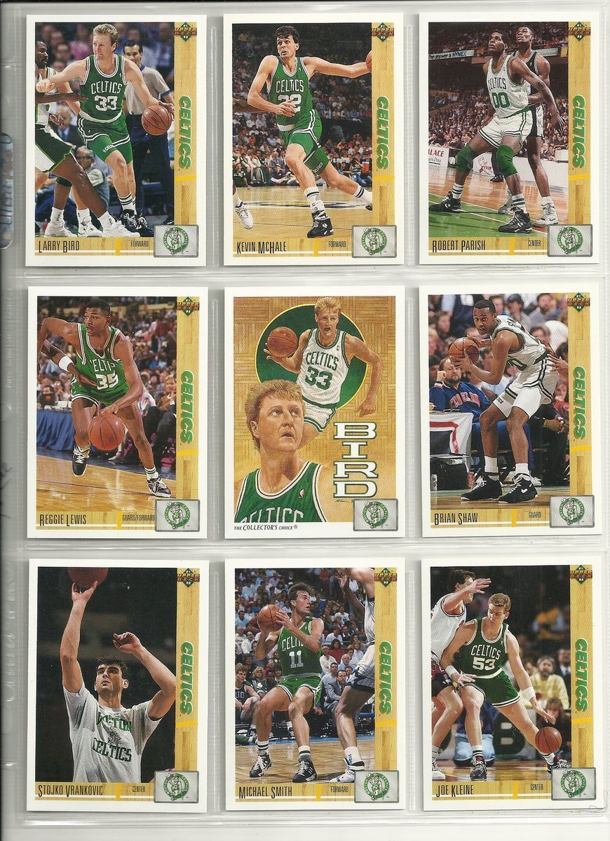 92 Upper Deck Boston Celtics 17 card Team Set Larry Bird Kevin McHale