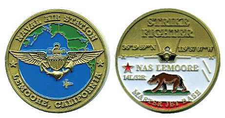 NAS Lemoore Navy Strike Fighter Jet Challenge Coin
