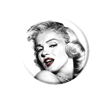 Marilyn Monroe Red Lips Necklace Pendant Mirror Button Magnet Bottle