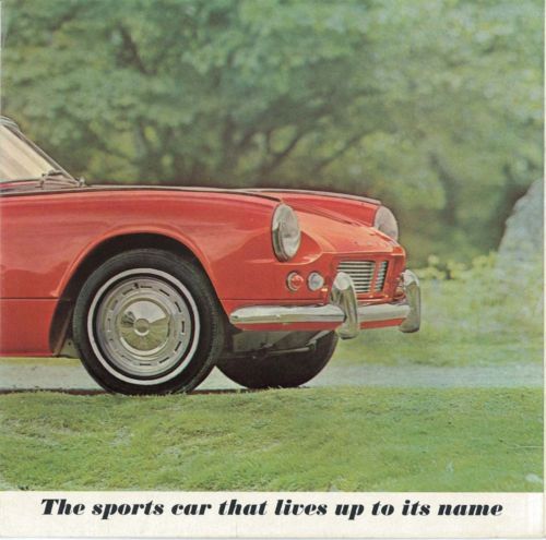 1964 Triumph Spitfire Sales Brochure Literature Book