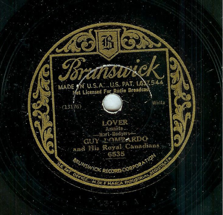 Guy Lombardo Lover Brunswick 78 RPM