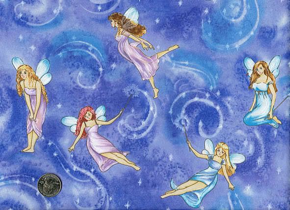 Magic Wand Flying Fairies Stardust Fairy Fabric