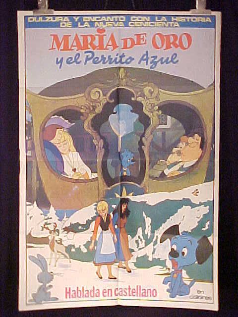 Maria DOro Und Bello Blue 1sh Movie Poster Argentina