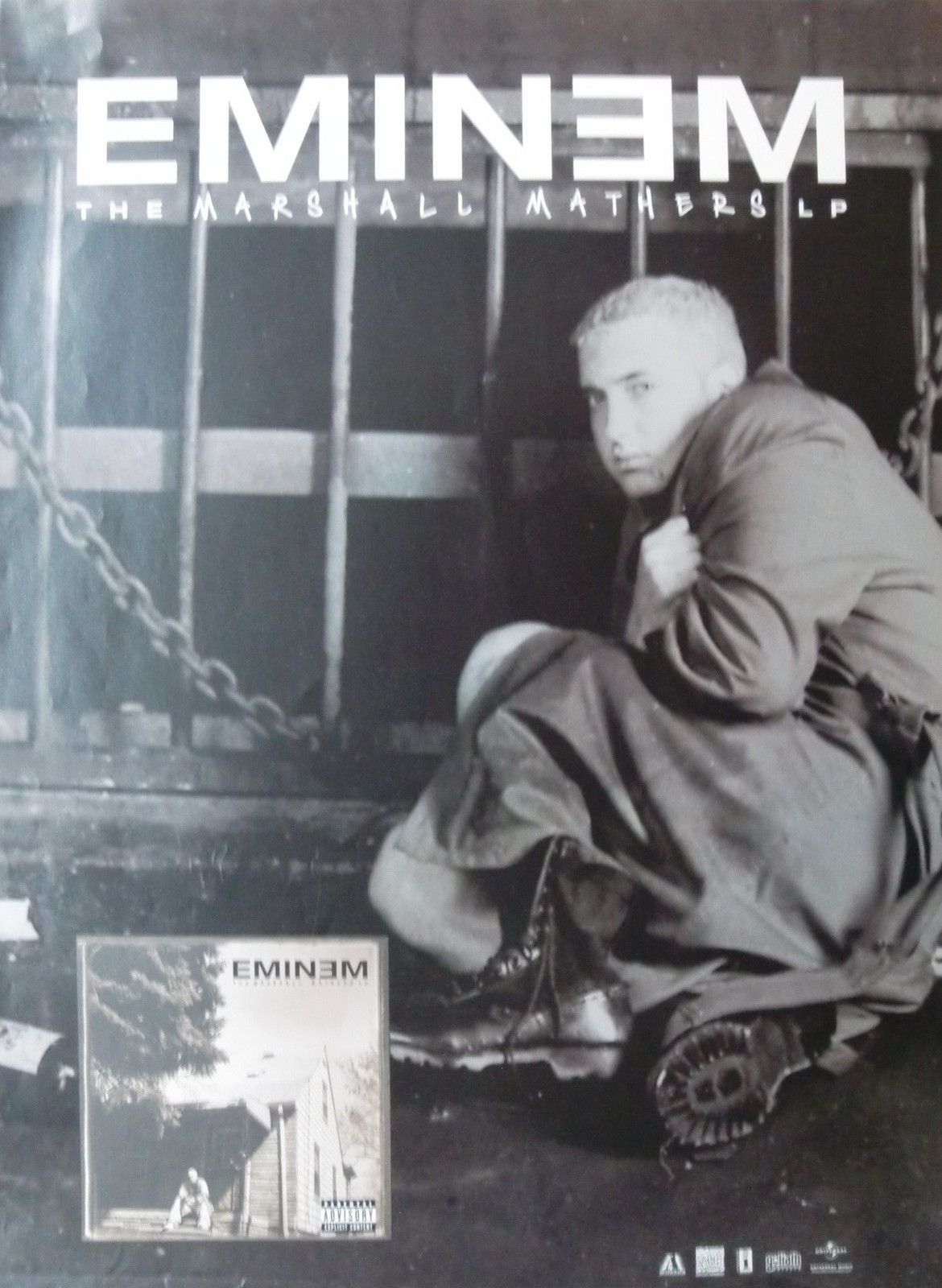 Eminem Marshall Mathers U s Promo Poster Rap Hip Hop Rock Music