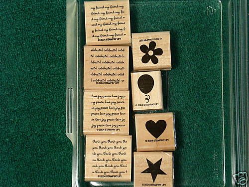 Stampin Up Two Step Mini Messages Rubber Stamp Set