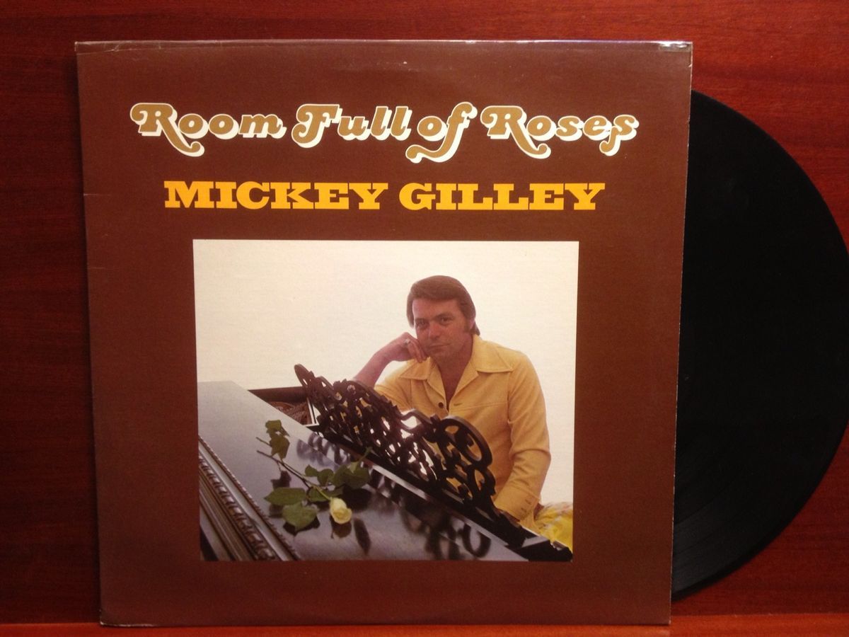 Mickey Gilley Room Full of Roses LP Epic Records 1974 EX