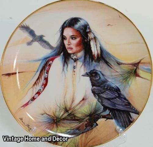 OF THE MYSTIC PATH Franklin Mint Native American Indian Display Plate