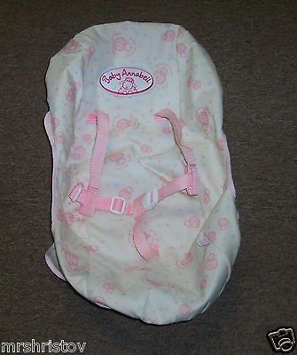 BABY ANNABELL DOLL INFANT CAR SEAT COVER ONLY BY ZAPF CREATIONS