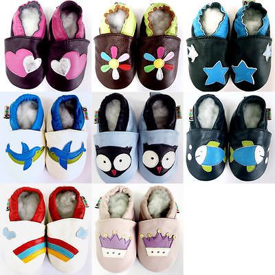 BABY Crib Flat Sole Soft Leather Shoes Infant 10.5cm 13.5cm Class III