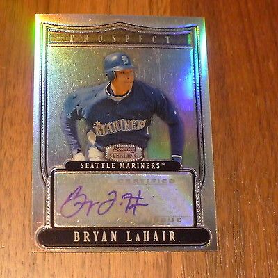 BRYAN LAHAIR 2007 Bowman Sterling Autograph #/199 Cubs 2012 All Star