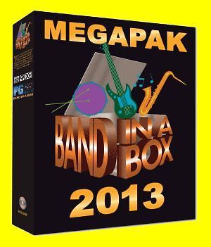 BAND IN A BOX MEGAPAK 2013   MUSIC AUDIO SOFTWARE   FULL VERSION