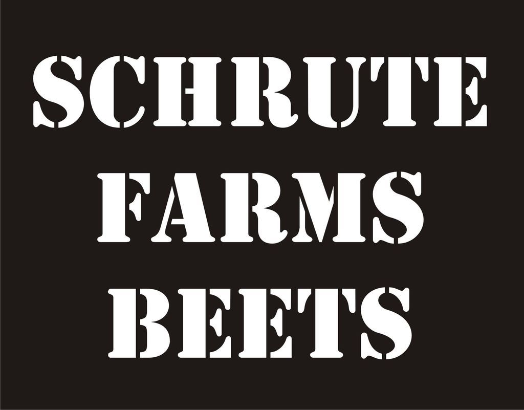 SCHRUTE FARMS BEETS Cool Office TV Movie Dwight Schrute Farm Humor