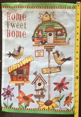 Home Garden Flag Banner Sweet Bird Yard Art Porch Trailer Birdhouse
