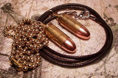 9mm pendant brass necklace gift punk biker metal