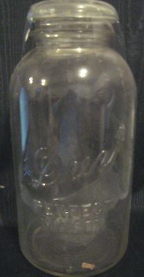 Vintage DREY Mason Jar VERY TALL 9 PERFECT MASON w/ LID Canning Jars
