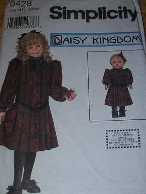 DAISY KINGDOM/SIMPLI CITY #9428 GIRLS / DOLLS VICTORIAN STYLE DRESS