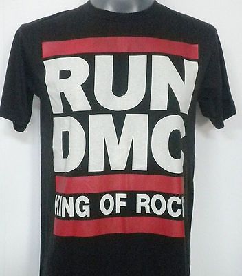 RUN DMC RETRO RAP ROCK T SHIRT BLACK SIZE Medium