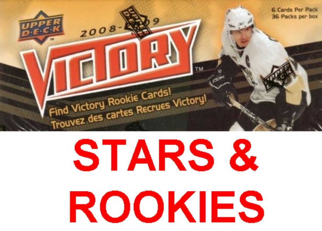 2008 09 Upper Deck Victory Hockey STARS & ROOKIES  You Pick To