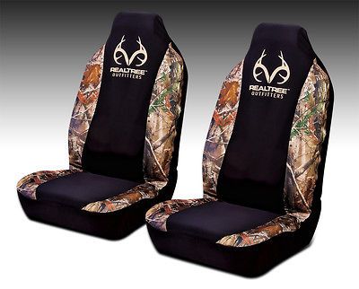 REALTREE CAMOUFLAGE UNIVERSAL SPANDEX BUCKET SEAT COVERS