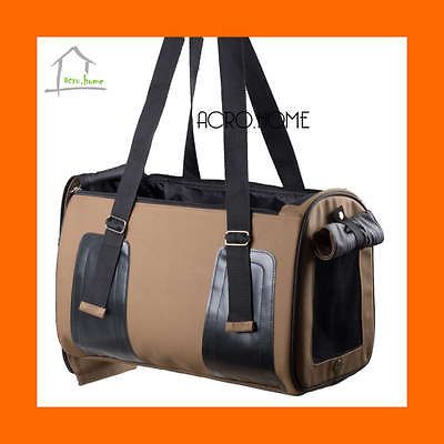 18 Pet Dog Cat Travel Bag Carrier Crate Faux Leather Purse Carrier