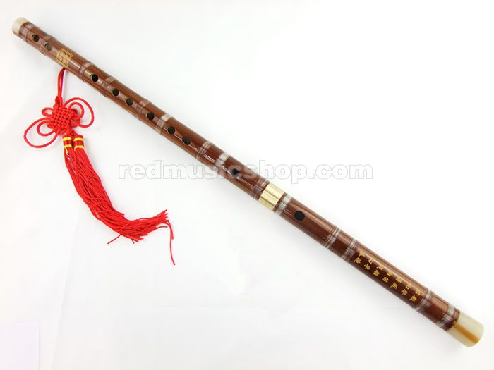 Pluggable Bamboo Flute,Dizi Kit,Imitation OX Horns at both ends