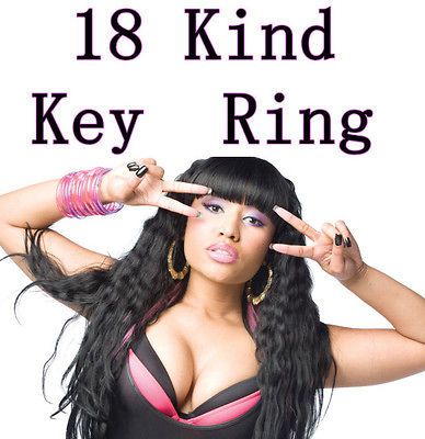 1PC Nicki Minaj Keychain Bag Charm Tag Key Ring Fans Gift