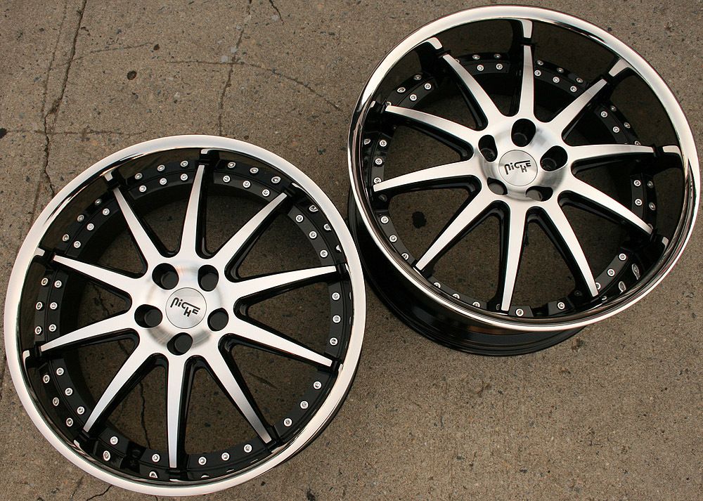 Black Rims Wheels Camaro LS Staggered 09 Up 22 x 9 0 10 5 5H 38