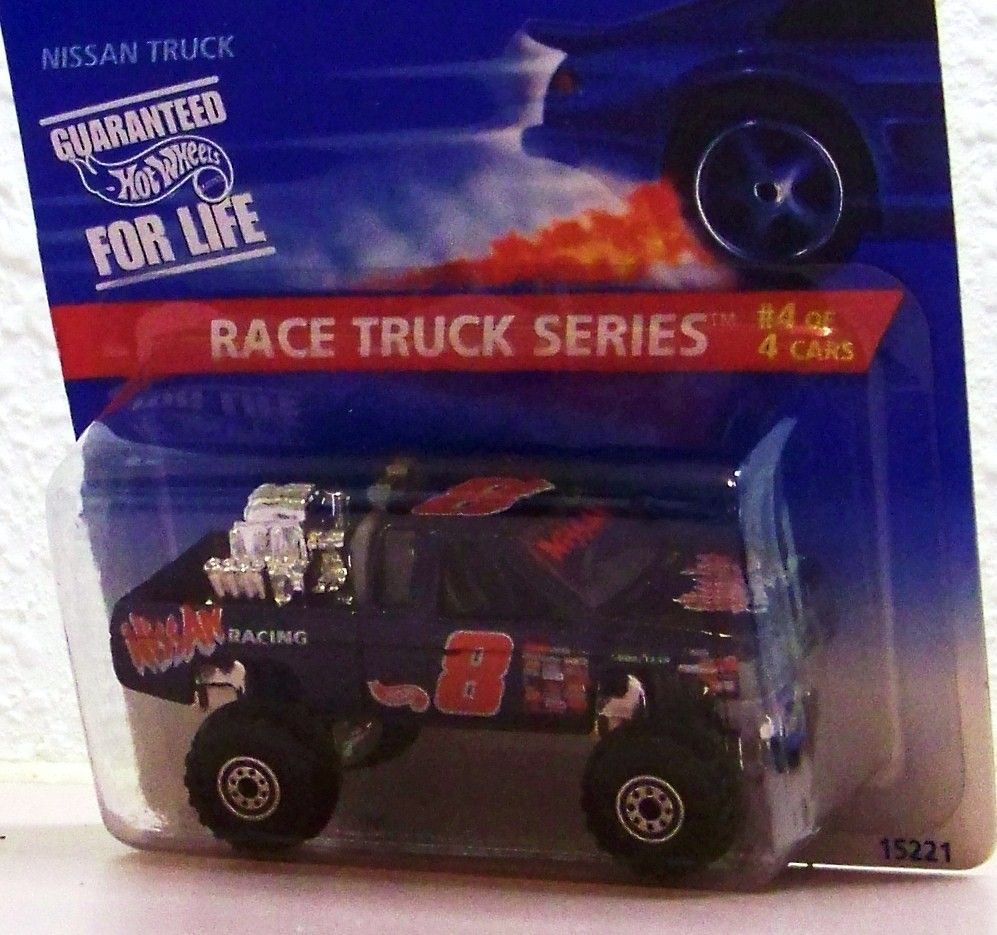 1995 Hot Wheels Nissan Truck Pick Up Race Truck Series 4 of 4 Racing 8