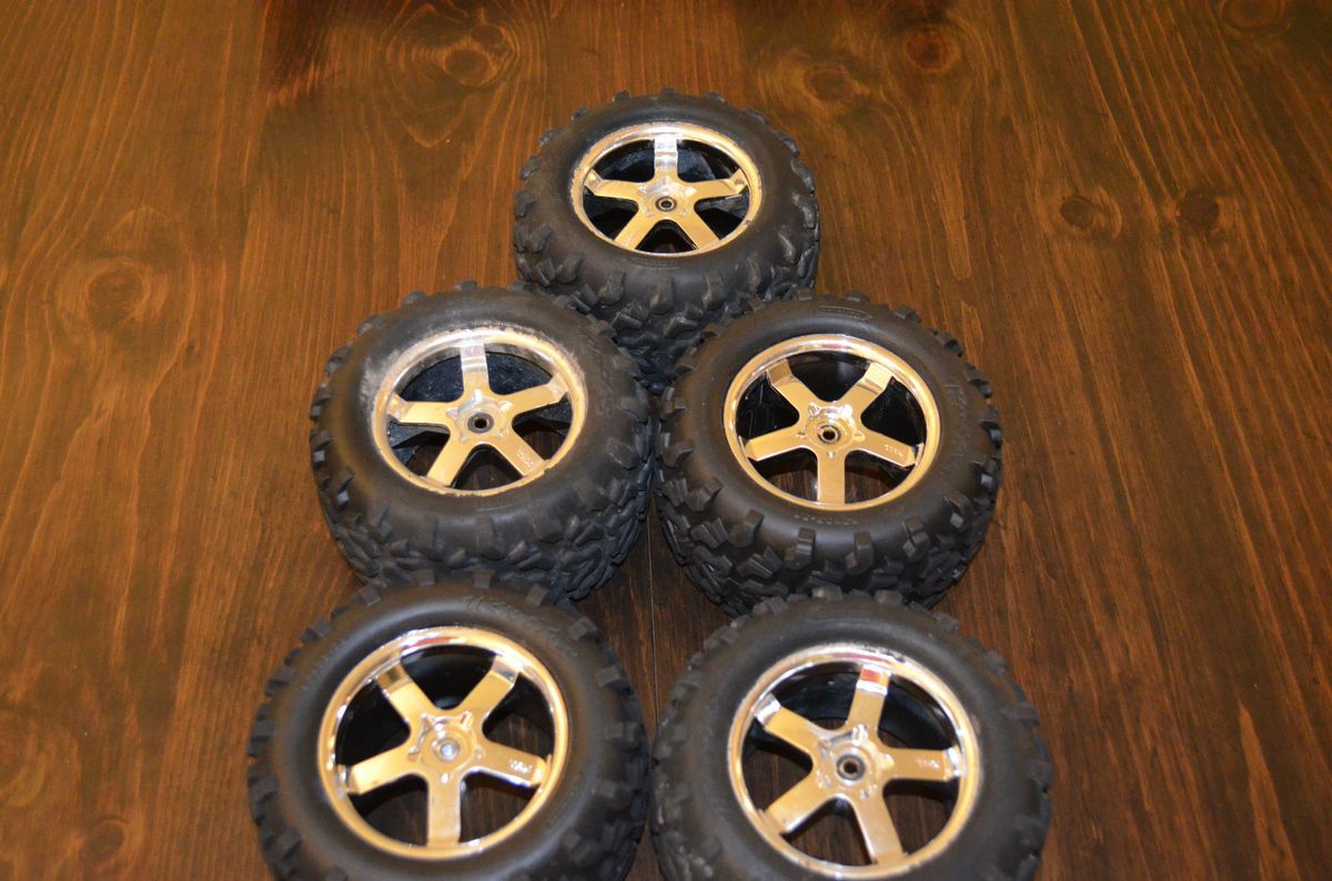 RC Truck Tires Rims Monster Truck Tires From Traxxas T maxx GREAT