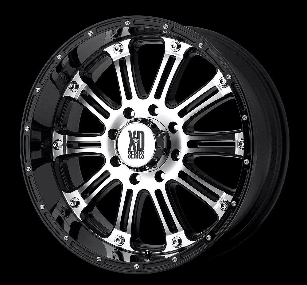 16 inch KMC XD Hoss Black Wheels Rims 6x5 5 6x139 7